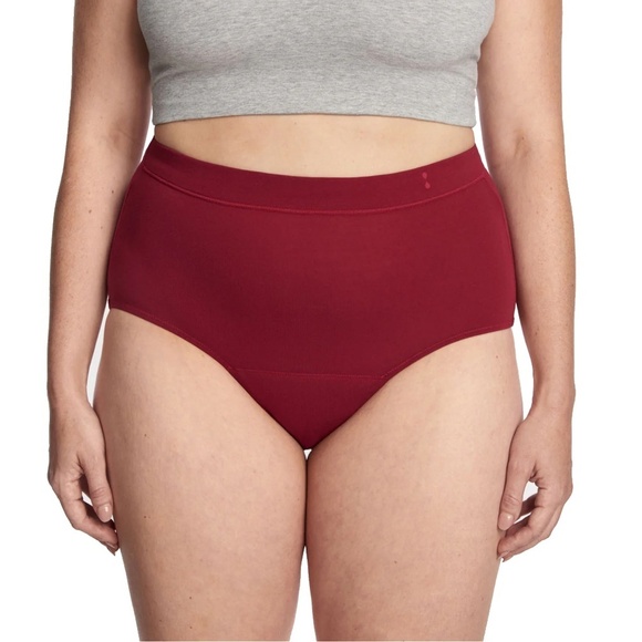 THINX Period Underwear Panty Super Absorbency Hi-Waist Rhubarb Colour NIP - Picture 2 of 10